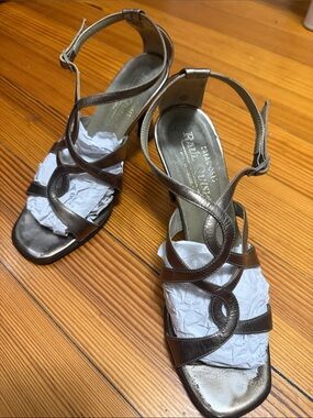 Paul Green Metallic Bronze Strappy Heeled Sandals
